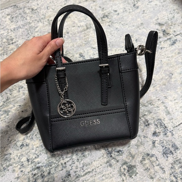 GUESS Black Bucket Bag Purse - Picture 2 of 4